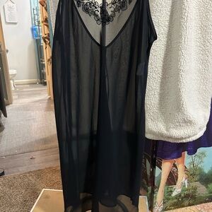 Secret Treasures Black Sheer Chemise